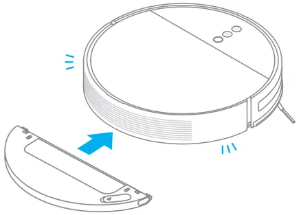 my Robot CENTER F9 Dreame Robot Vacuum Mop - cleaning