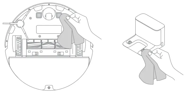 my Robot CENTER F9 Dreame Robot Vacuum Mop - soft cloth