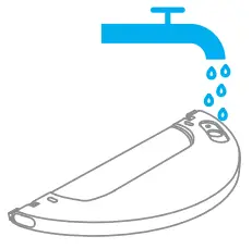 my Robot CENTER F9 Dreame Robot Vacuum Mop - water