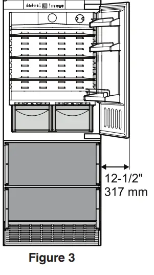 LIEBHERR HC1571 Counter Depth Bottom Freezer Refrigerator-fig3