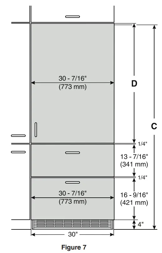 LIEBHERR HC1571 Counter Depth Bottom Freezer Refrigerator-fig9