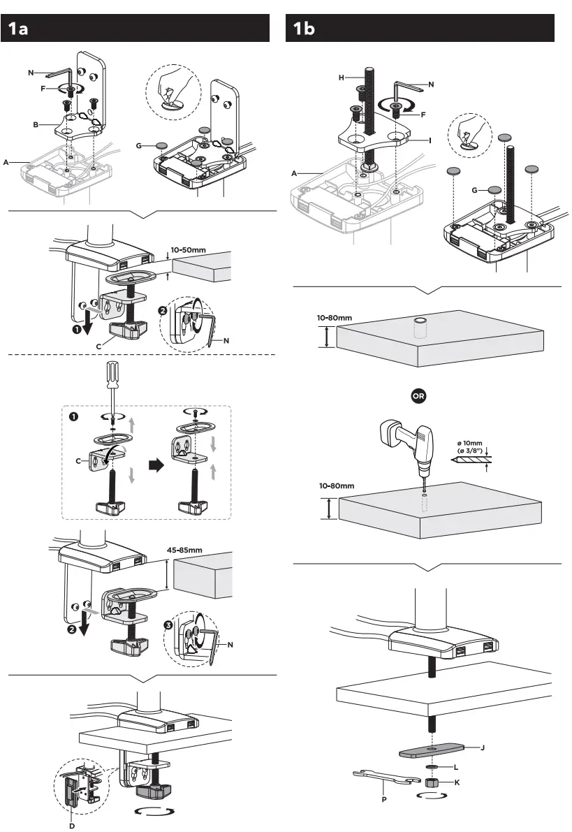 AlzaErgo APW-EGARSU215S Monitor Arm Space Saver - fig 2