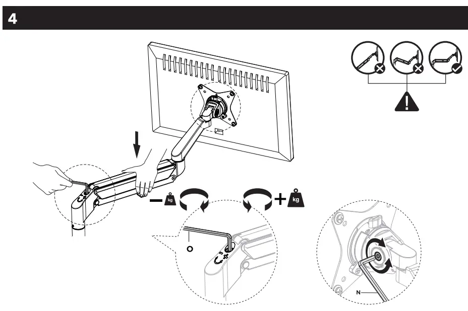 AlzaErgo APW-EGARSU215S Monitor Arm Space Saver - fig 4