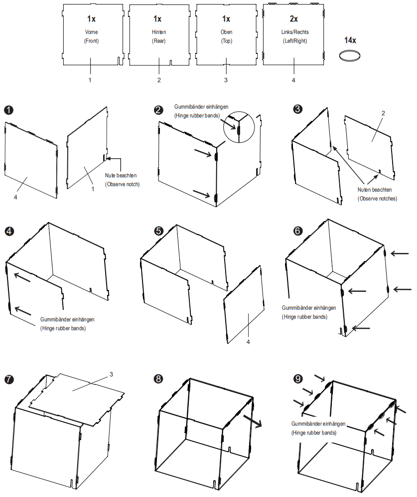 renkforce 2611699 3D Printer Cube One Housing
