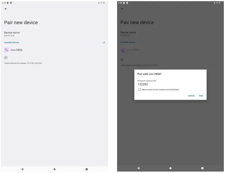 Shenzhen Kingtex Technology MOTO A10 Tablet PC - Bluetooth Pairing