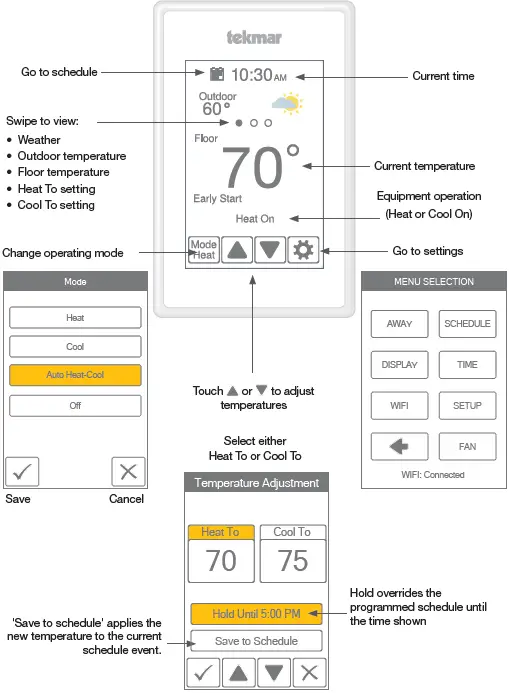 tekmar U-T-562 WiFi Thermostat 01