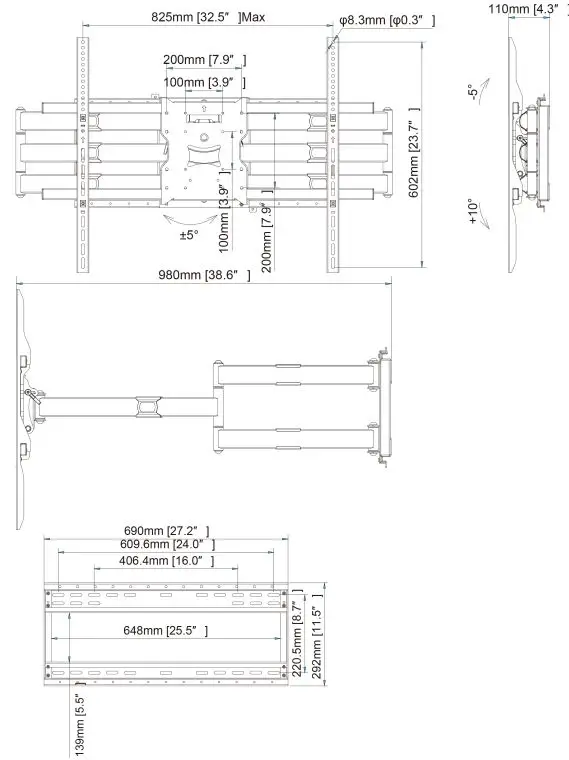 MULTIBRACKETS-Arm-980mm-SD-Dual-M-Universal-Long-Reach-FIG-14