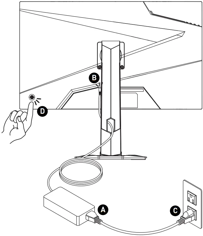 MSI G274QPF-QD LCD Monitor - Connecting the Monitor