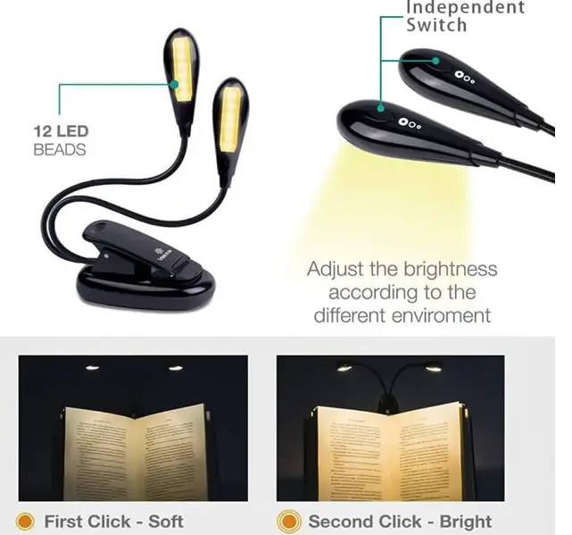Vekkia-BH-01-Dual-Heads-Rechargeable-Book-Light-fig-2