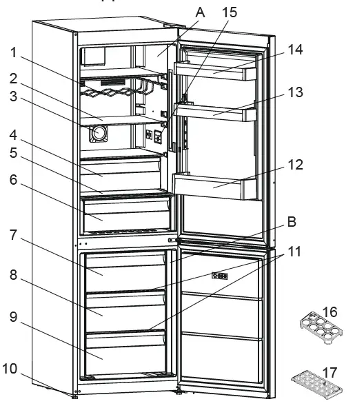 KONAR-HC60341ENFDI-Refrigerator-FIG-3