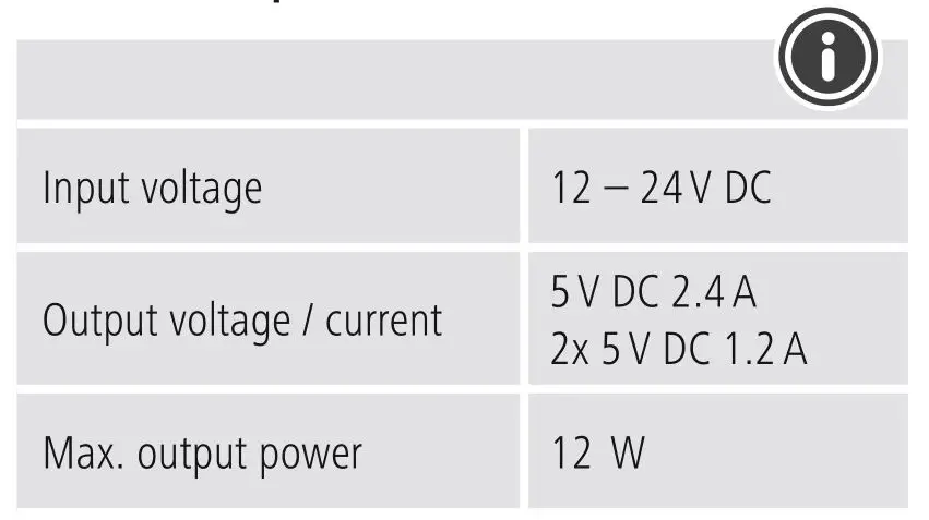 hama 00086400 USB Car Charger - Technical specifications