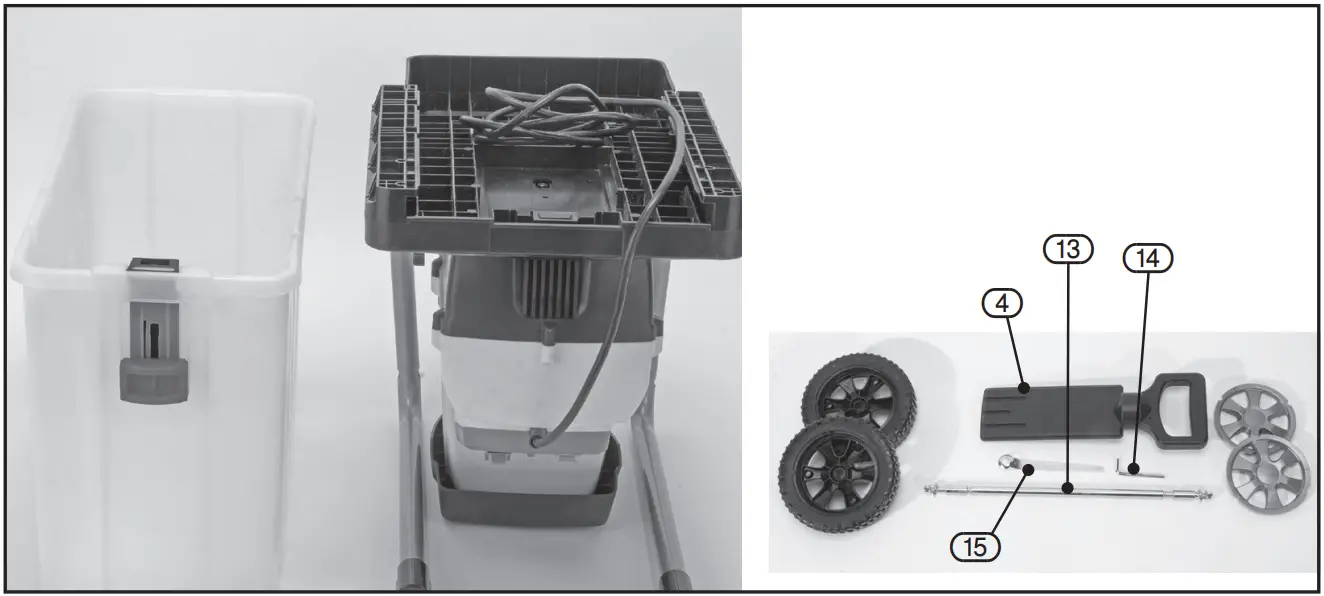 DRAPER 97974 230V Quiet Garden Shredder - BOX