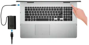 DELL Inspiron 7786 - Connect the power adapter