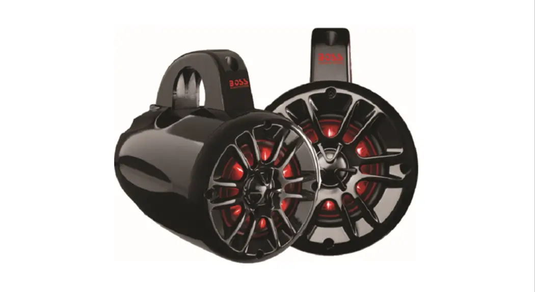 Boss Mrwt40rgb.4 4 Inch 102mm 2-way Marine Waketower/utv Roll Bar Speakers User Manual