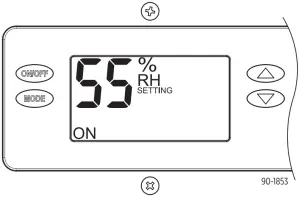 Aprilaire E080 - SETTING THE DESIRED HUMIDITY LEVEL