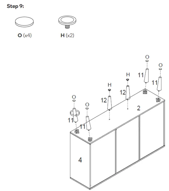 Kogan MOROCCO RATTAN BUFFET - ASSEMBLY12