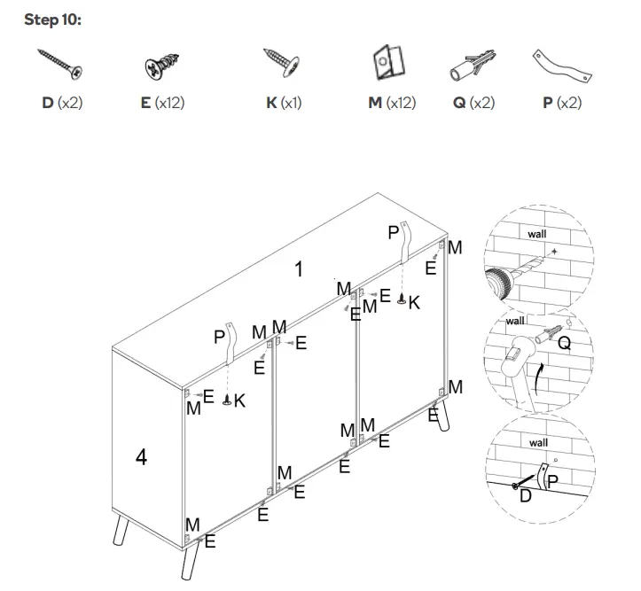 Kogan MOROCCO RATTAN BUFFET - ASSEMBLY14
