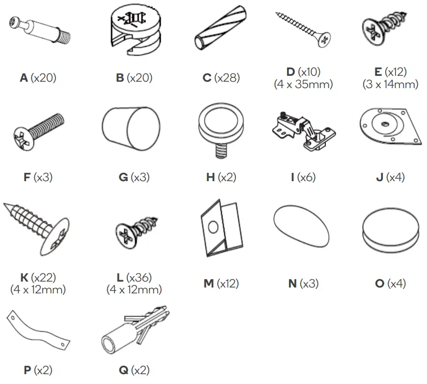 Kogan MOROCCO RATTAN BUFFET - Hardware