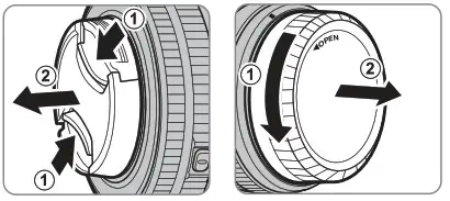FUJIFILM 16670168 Fujinon Lens XF 27mm F2.8 R WR - REMOVING THE CAPS