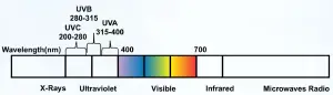 Ultra violet light range