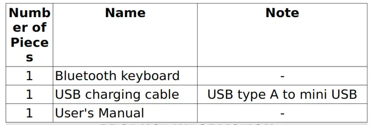 LEICKE Portable Bluetooth Keyboard for Samsung - TABLE