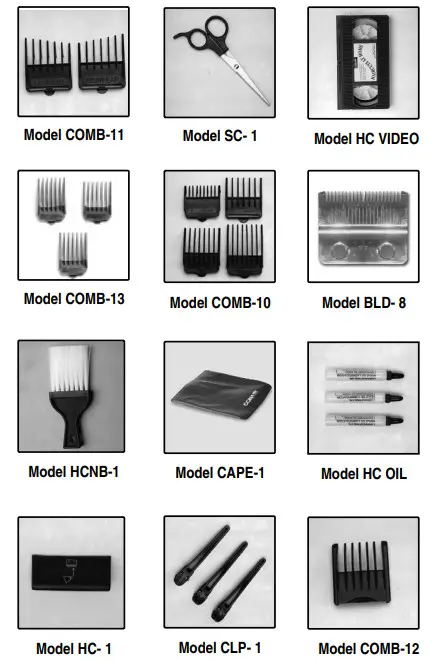 CONAIR HC200GB 21-Piece Chrome Haircut Kit -CUT15