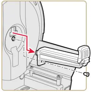 Intermec PM43 MID Range Industrial Barcode Printer -install the rotation hanger 1