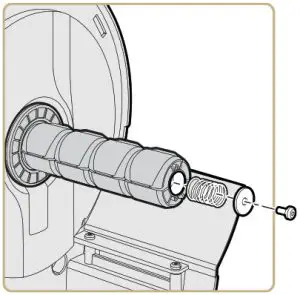 Intermec PM43 MID Range Industrial Barcode Printer -install the rotation hanger 10