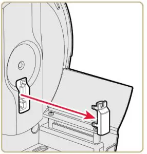 Intermec PM43 MID Range Industrial Barcode Printer -install the rotation hanger 2
