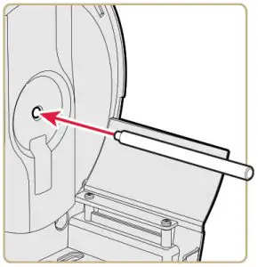 Intermec PM43 MID Range Industrial Barcode Printer -install the rotation hanger 5
