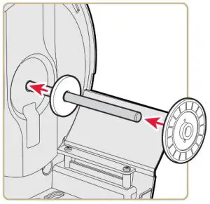 Intermec PM43 MID Range Industrial Barcode Printer -install the rotation hanger 6