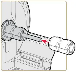 Intermec PM43 MID Range Industrial Barcode Printer -install the rotation hanger 9