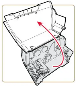Intermec PM43 MID Range Industrial Barcode Printer - media cover 1