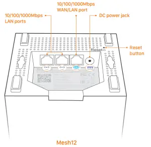 Tenda nova AC2100 Tri-band Whole Home Mesh WiFi System MW12 -