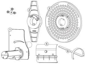 Honeywell OPT78-2627 H-Class Powered Internal Rewind Option - Contents of the Kit