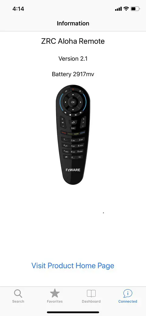 FzWARE ZRC Aloha Remote