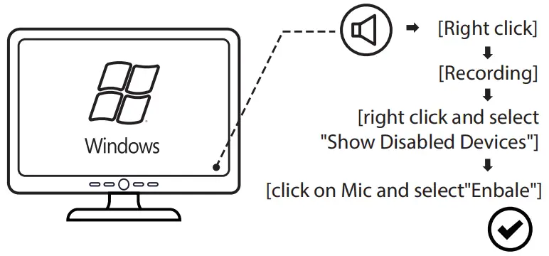 EKSA E3000 Wired Gaming Headset - Microphone