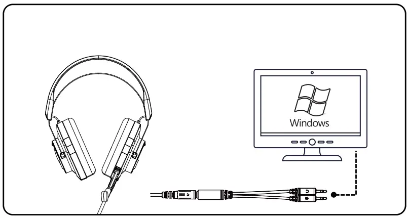EKSA E3000 Wired Gaming Headset - esktop