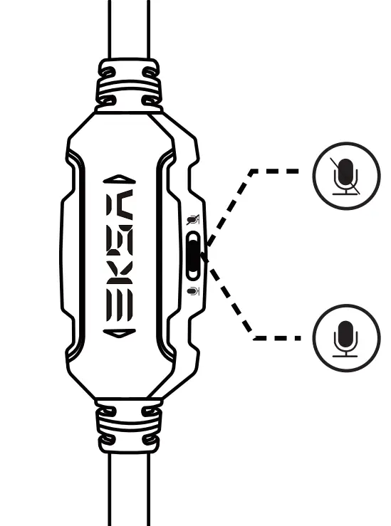 EKSA E3000 Wired Gaming Headset - turned3