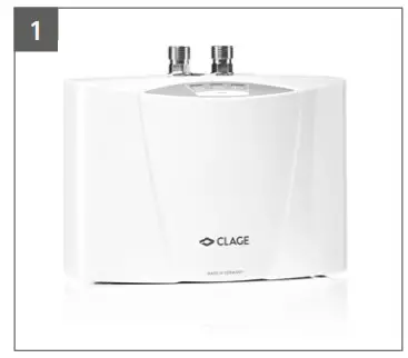 CLAGE MCX 3..7 E-Mini Instant Water Heater - Description 1