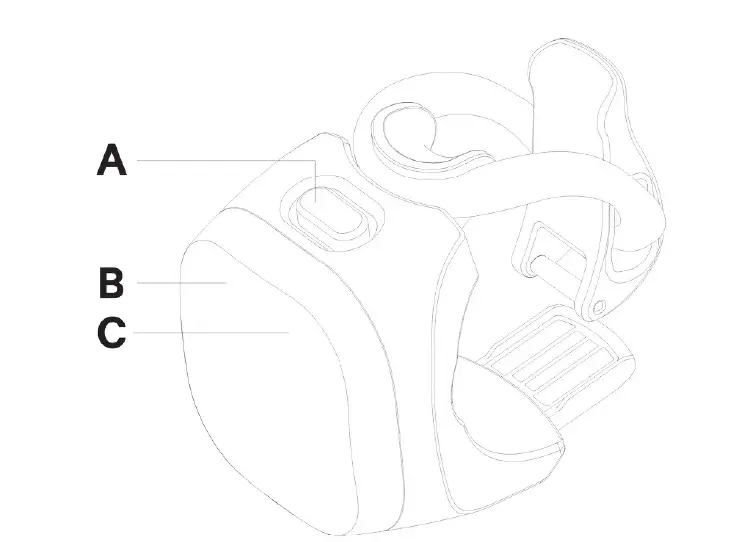 Blinder Mini Chippy Front Light Black FIG 31