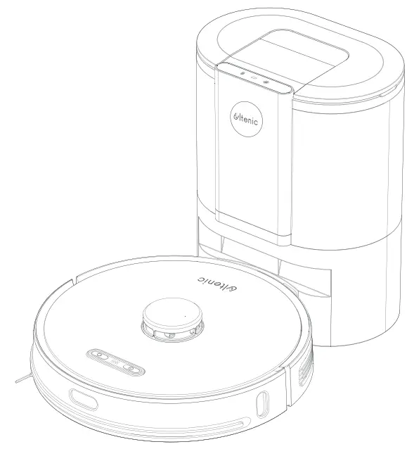 Ultenic T10 Robot Vacuum and Mop with Self Empty Station-