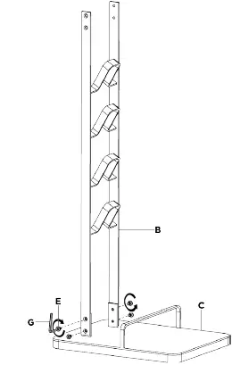 kogan KASTNDDYBLA Freestanding Vacuum and Accessories Stand fig 4