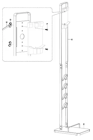 kogan KASTNDDYBLA Freestanding Vacuum and Accessories Stand fig 6