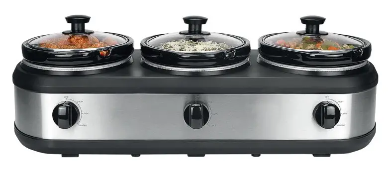 Healthy Choice SC3-250SS 3 Pot Slow Cooker