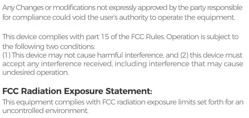 MPOW Flame Lite True Wireless Earbuds - FCC STATEMENT