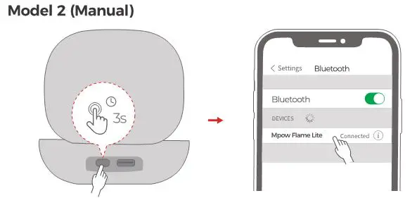 MPOW Flame Lite True Wireless Earbuds - PAIRING 2