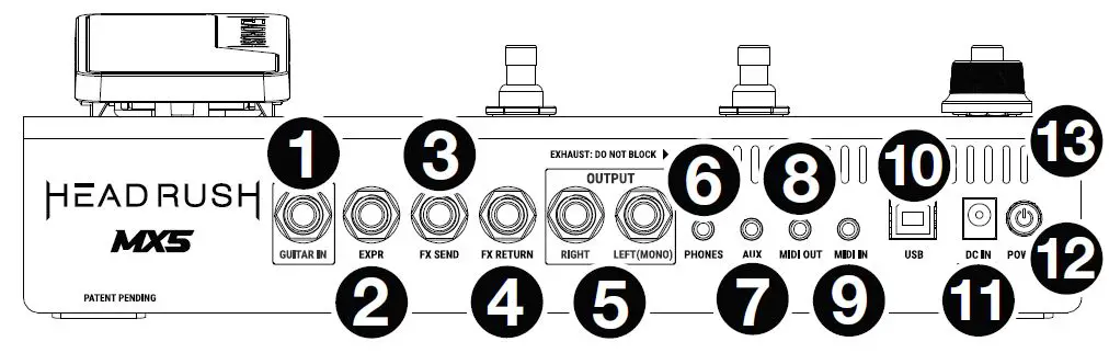 HEADRUSH MX5 Guitar Multi Effects-2