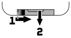 AEG HRB32310CB Built-In Hob User Manual - The remote control is supplied with a battery