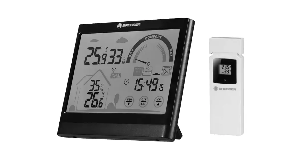 Bresser 7007402 Ventair Thermo- Hygrometer With Ventilation Notification Instructions